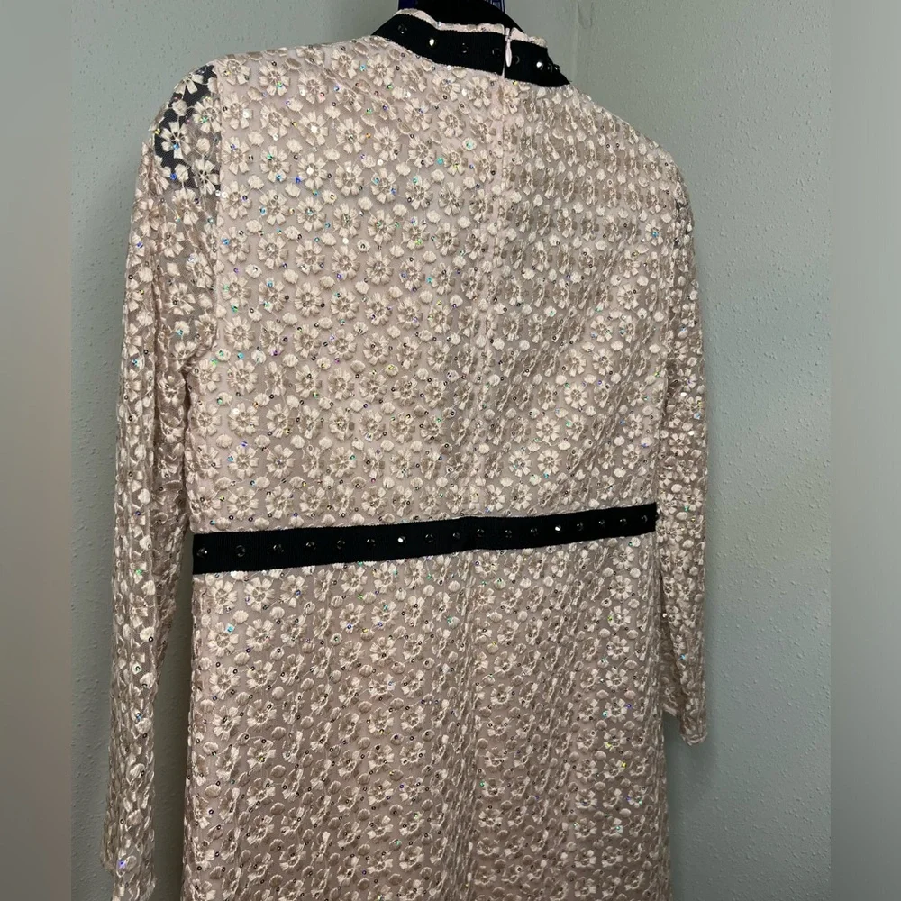 Authentic Giamba Paris pink floral embroidered dress - Picture 12 of 16